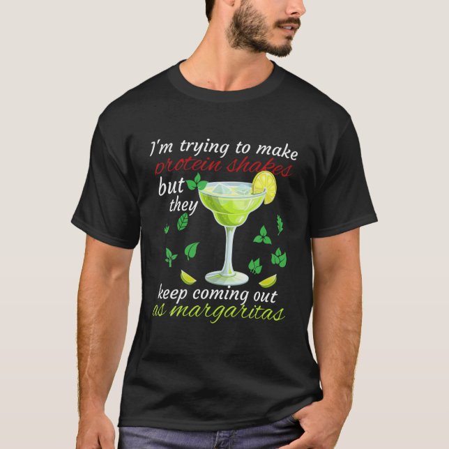 Der Versuch, Eiweißshakes Behalten, wie ich T-Shirt (Vorderseite)