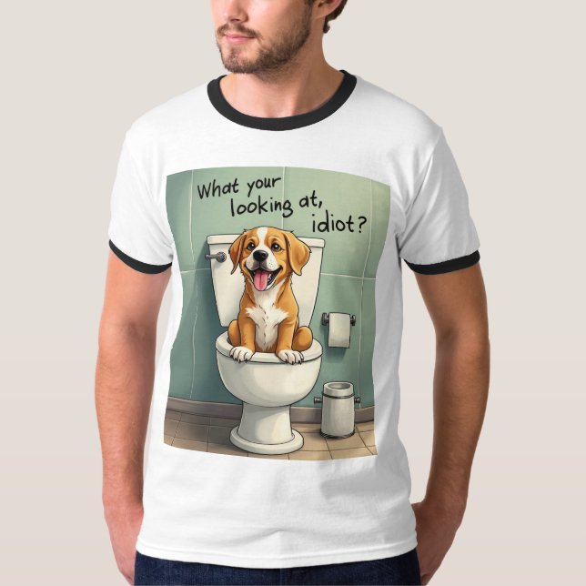 Der verwöhnte Hund T-Shirt (Vorderseite)