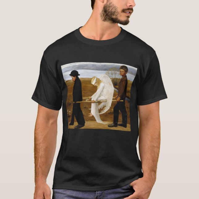 Der verwundete Engel mit Malerei Hugo Simberg, 190 T-Shirt (Vorderseite)
