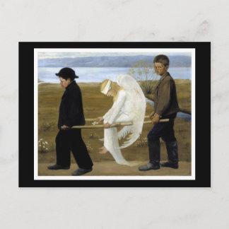 Der verwundete Engel Postkarte