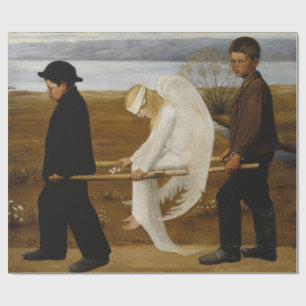 Der verwundete Engel (von Hugo Simberg) Geschenkpapier