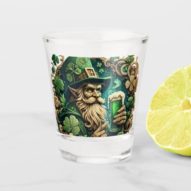 Der verzauberte Abend von Ale a Leprechauns Toast Schnapsglas (Vorderseite)