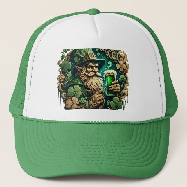 Der verzauberte Abend von Ale a Leprechauns Toast Truckerkappe (Vorderseite)
