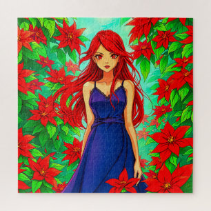 Der verzauberte Garten der Roten Poinsettias