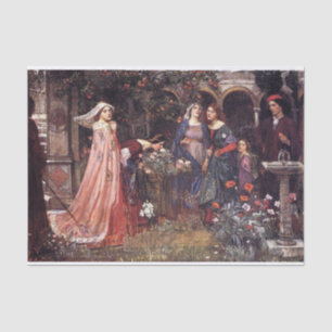 Der verzauberte Garten von John William Waterhouse Seidenpapier