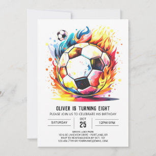 Der verzauberte Geburtstag der Fußballkinder Einladung