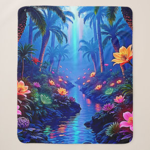 Der verzauberte lebendige Fluss Forest Dream Sherpadecke