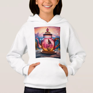 "Der verzauberte Teapot in einer Dreamworld Fusion Hoodie
