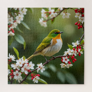Der verzauberte Vogel der Blüten