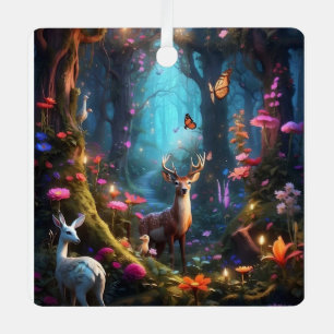 Der verzauberte Wald, eine mystische Oase Ornament Aus Metall