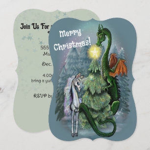 Der verzauberte Weihnachtsbaum lädt ein Einladung