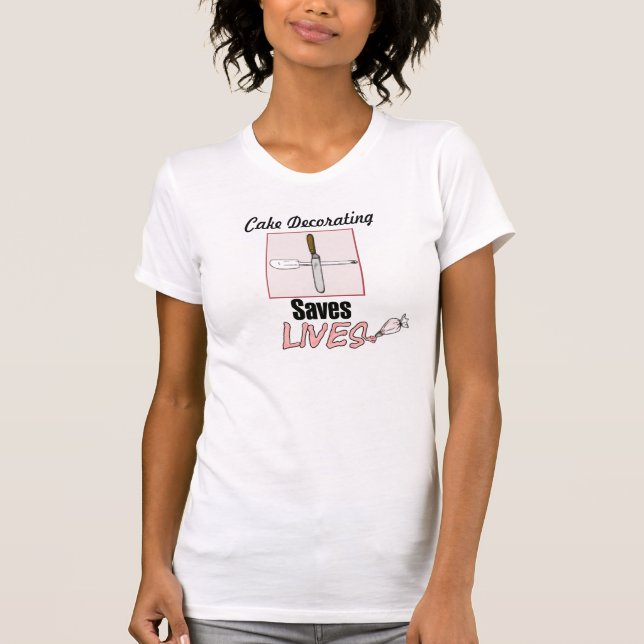 Der verzierende Kuchen rettet die Leben T-Shirt (Vorderseite)