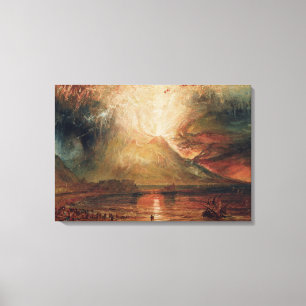 Der Vesuv in Eruption, 1817 (w/c auf Papier) Leinwanddruck