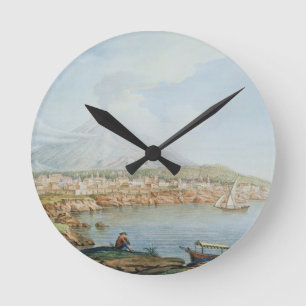 Der Vesuv, überziehen 6 von 'Campi Phlegraei: Ob Runde Wanduhr