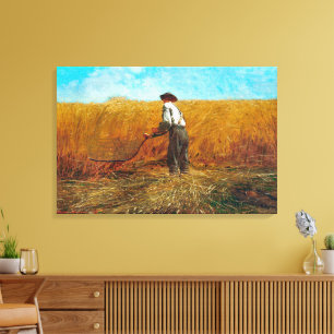 Der Veteran auf einem neuen Feld Winslow Homer Leinwanddruck