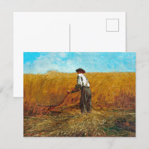 Der Veteran auf einem neuen Feld Winslow Homer Postkarte