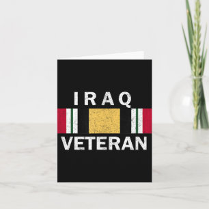 Der Veteran des Irak-Krieges, Ribbon, erschütterte Karte