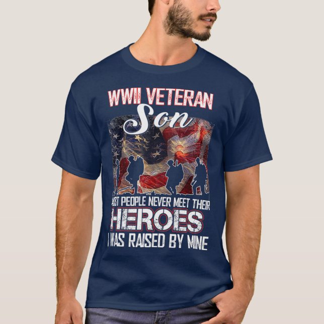 Der Veteran Sohn des Zweiten Weltkriegs Die meiste T-Shirt (Vorderseite)