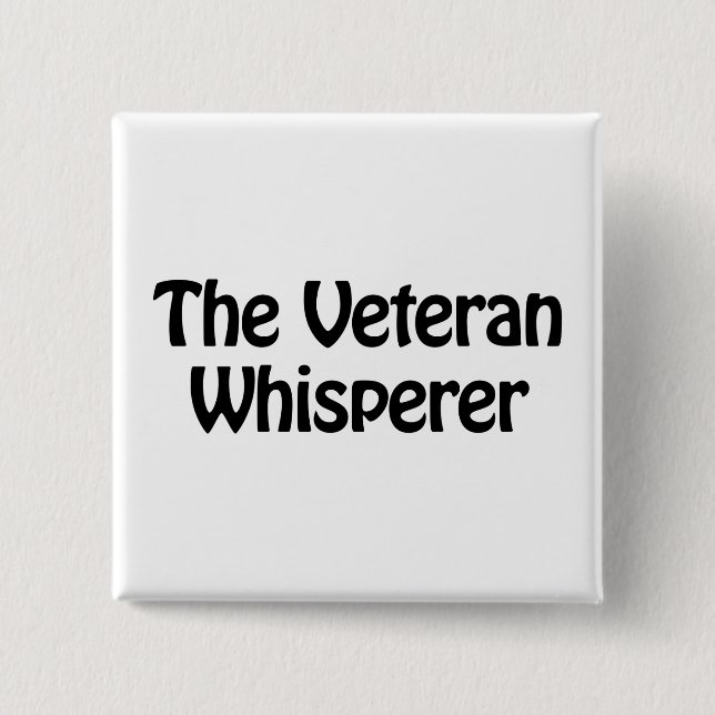 der Veteran Whisperer Button (Vorderseite)