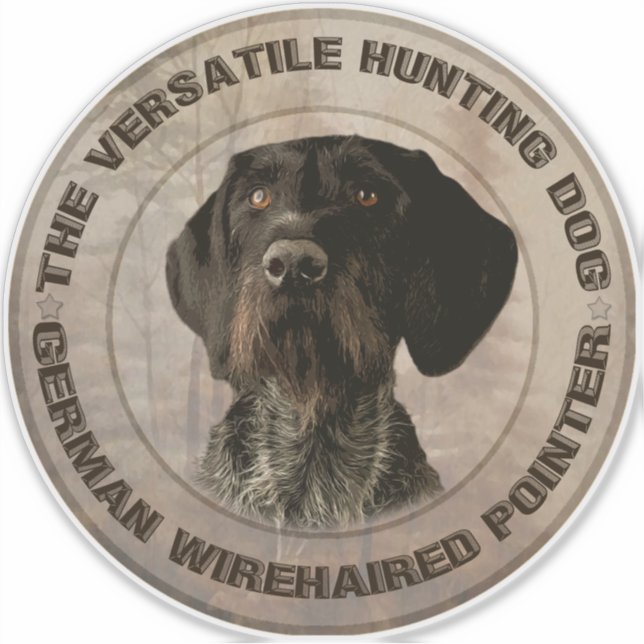 Der vielseitige Jagdhundebüt Aufkleber (Vorderseite)