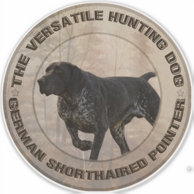 Der vielseitige Jagdhundebüt Aufkleber (Vorderseite)