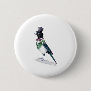 Der Viktorianische Magpie-Vogel Button