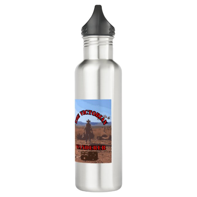 Der Viktorianische Wanderer Edelstahlflasche (Links)