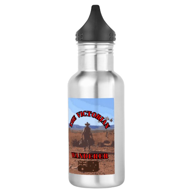 Der Viktorianische Wanderer Edelstahlflasche (Links)