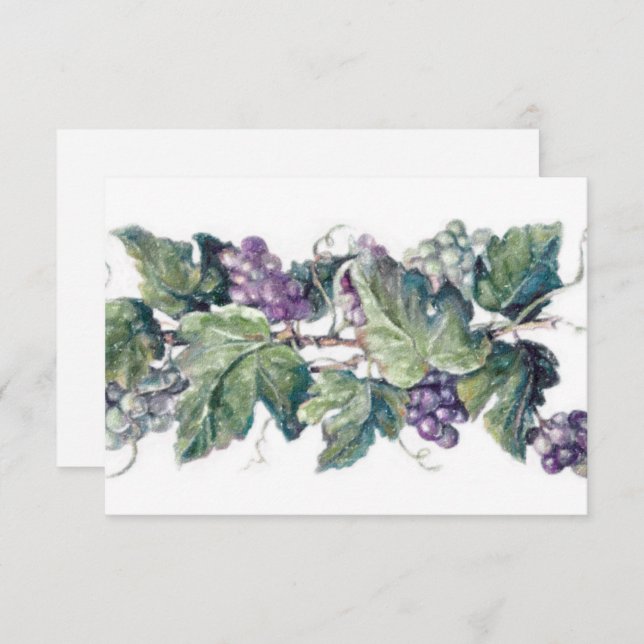 Der Vineyard Response Card RSVP Karte (Vorne/Hinten)