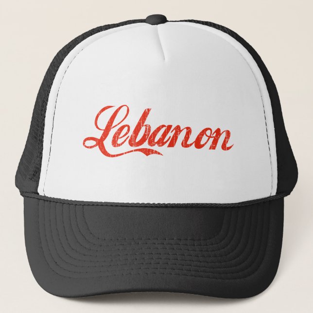 Der Vintage Libanon Truckerkappe (Vorderseite)