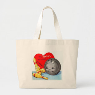 Der Vintage Retro Tag Kunstvalentines Jumbo Stoffbeutel