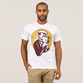 Der Vintage T - Shirt der Kameramann-Männer