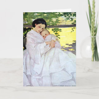 Der Vintage Tag der Willcox Mutter-u. Baby-Mutter Karte