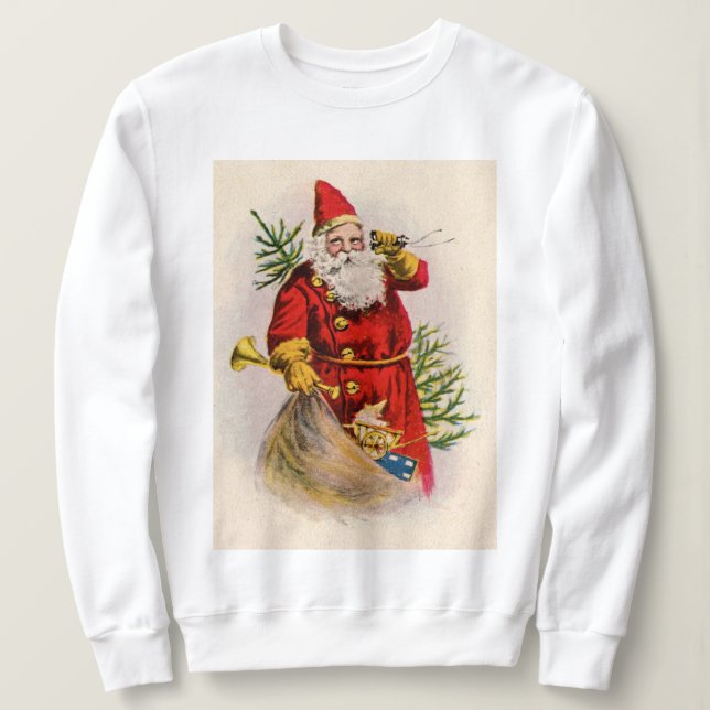 Der Vintage Weihnachtsfeiertag Sweatshirt (Design vorne)