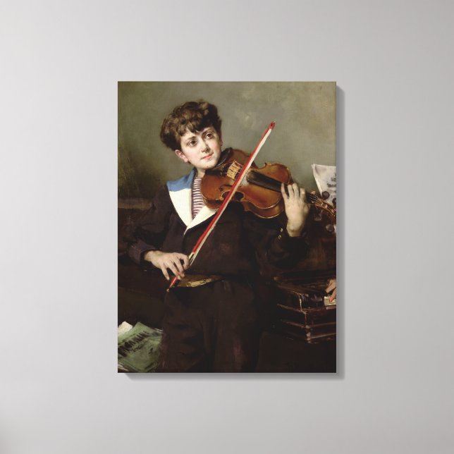 Der Violinist Leinwanddruck (Vorderseite)