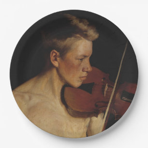Der Violinist (männliche Musikerin) (von Pekka Hal Pappteller