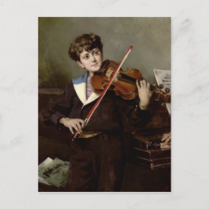 Der Violinist Postkarte