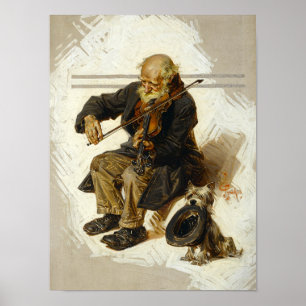 Der Violinist und sein Assistent, 1916 Poster