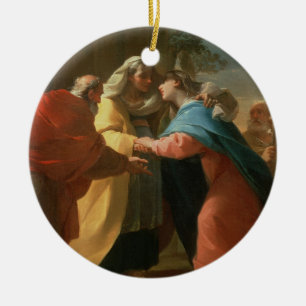 Der Visitation (Öl auf Leinwand) Keramik Ornament