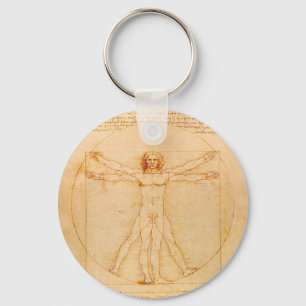 Der Vitruvianische Mann - Leonardo da Vinci Schlüsselanhänger