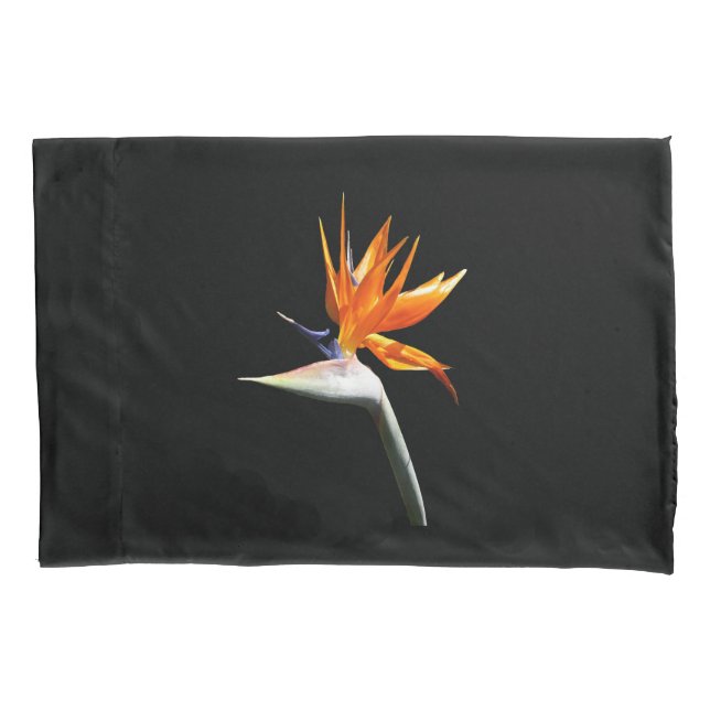 Der Vogel der tropischen Blume Orange Kissenbezug (Vorderseite)