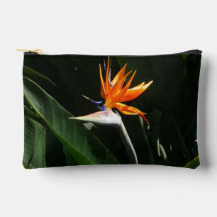 Der Vogel der tropischen Blume Orange Zubehörtasche
