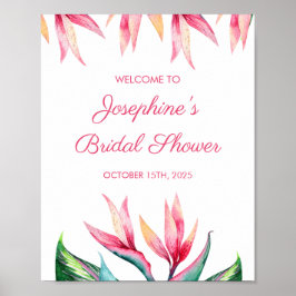 Der Vogel des tropischen Brautparty Poster