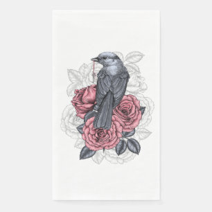 Der Vogel mit der silbernen Taste Serviette