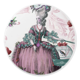 Der Vogelkäfig Marie Antionette Französisch Keramikknauf
