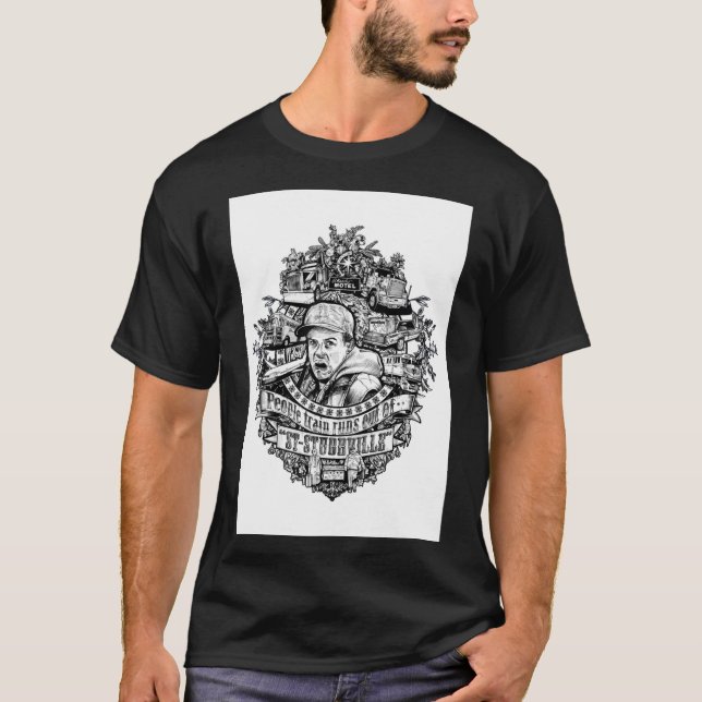 Der Volkszug läuft aus Stubbville Premium T-Shir T-Shirt (Vorderseite)