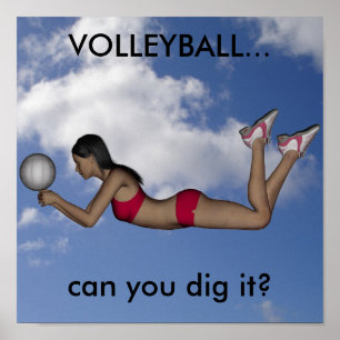 Der Volleyball-Plakat der Frauen Poster