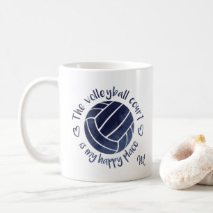 Der Volleyballplatz ist mein glücklicher Ort, dunk Kaffeetasse