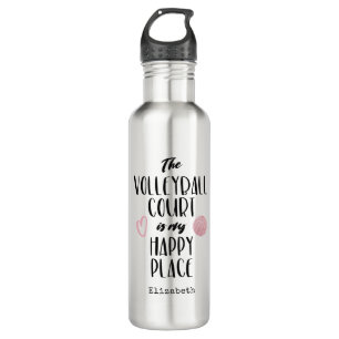 Der Volleyballplatz ist mein personalisierter Ort Edelstahlflasche