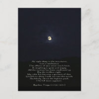 Der Vollmond erscheint/inspirierende Zen-Poesie